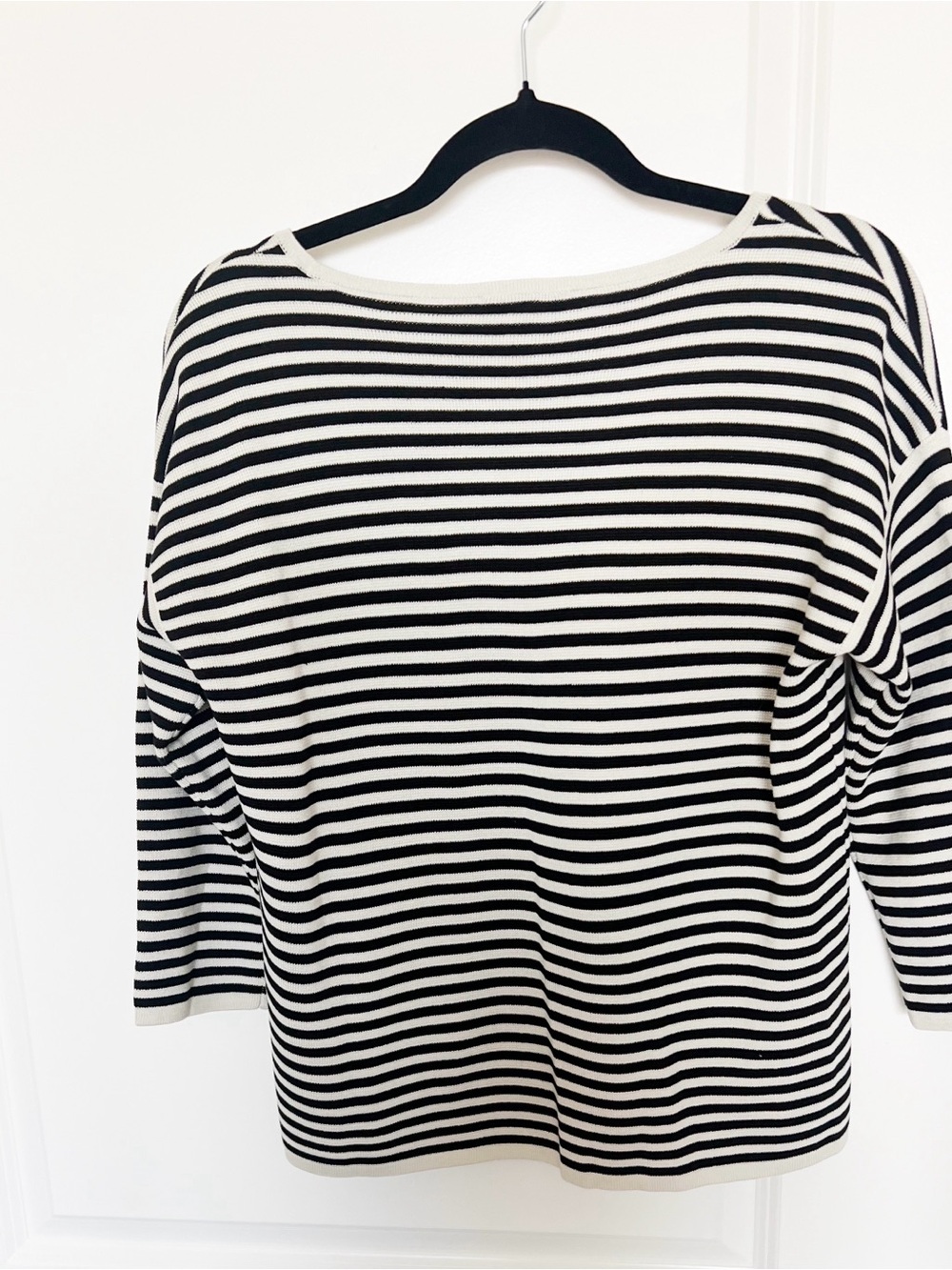 Eileen Fisher Silk Blend Striped Top XS - Picture 2 of 4